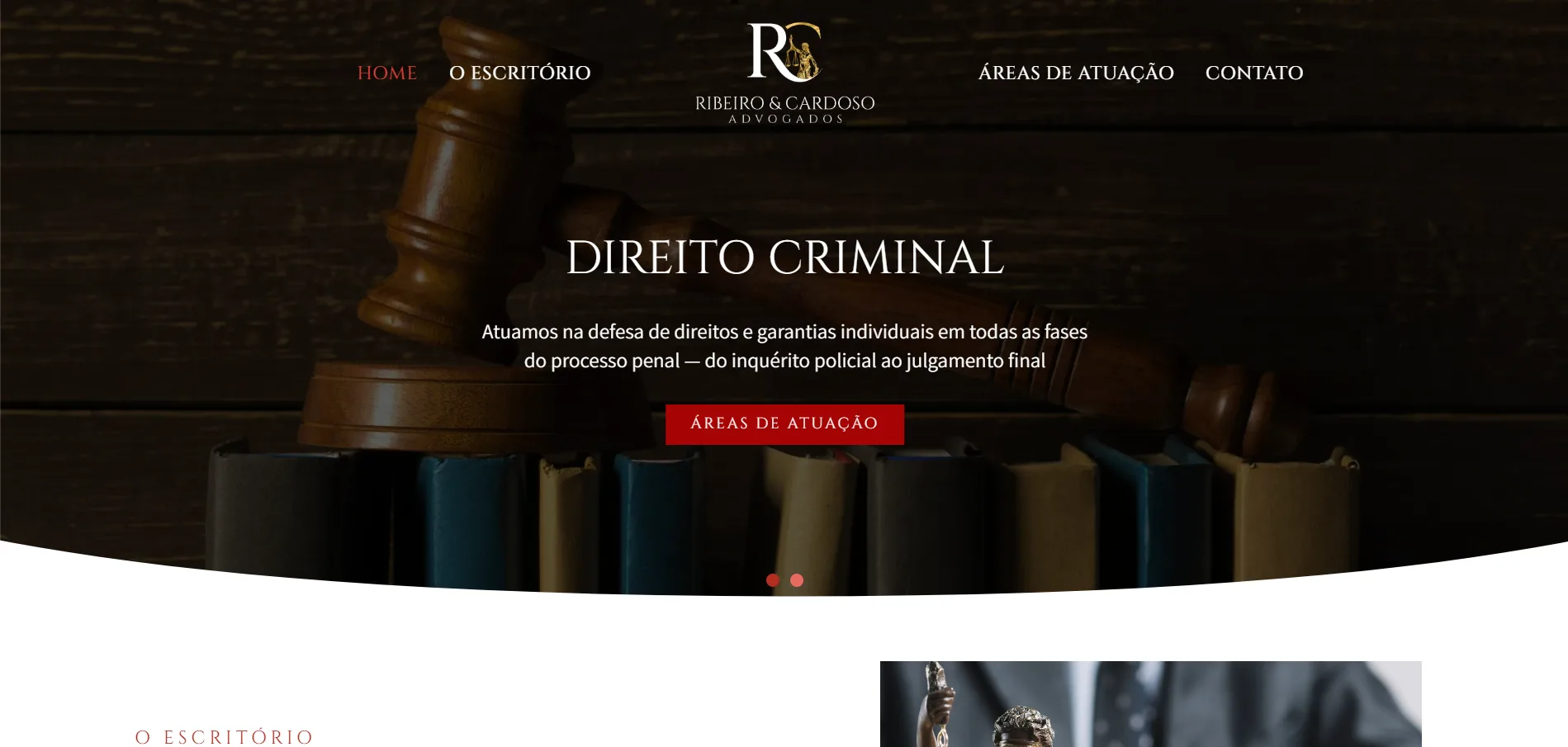 Ribeiro & Cardoso Advogados — Site institucional